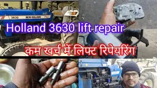 Holland 3630 lift repair hydraulic oil change || hydraulic pump and distributor repair || #tractor
