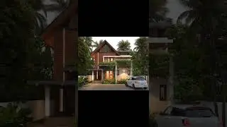 Just Feel the eco friendly modern house front view #civilengineer #housetrends