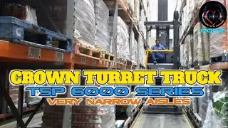Crown Turret Trucks | TSP 6000 Series Swing-Reach | Very Narrow Aisle Forklifts