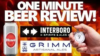 ONE MINUTE BEER REVIEW!! - Interboro X Grimm's Castle Bushburg Pilsner!