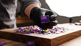 ASMR epoxy Fruit cutting