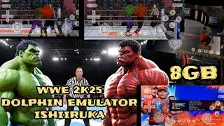 WWE 2K25 on Wii Dolphin Emulator Ishiiruka | The Incredible Hulk vs. Red Hulk | Android Gameplay