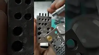 screw cutting fixture in action #machining #engraving