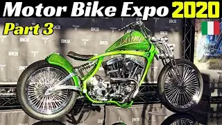 Motor Bike Expo 2020 Highlights Part 3/3 - Verona, Italy - Customs, Choppers, Caf&egrave;-Racers & More!