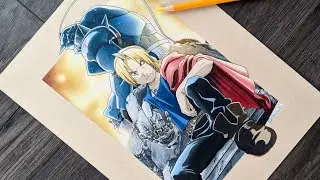 Drawing Edward and Alphonse Elric | Fullmetal Alchemist