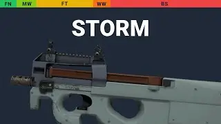 P90 Storm - Skin Float And Wear Preview