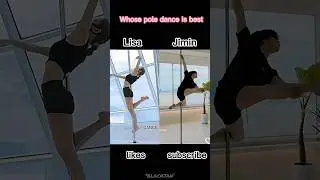 Whose pole dance is best?Jimin or lisa😏#⁴blacktan⁷ #blackpink #bts #youtubeshorts #shorts #ytshorts