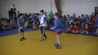 Самбо Чистый бросок. Подсечка на соревновании