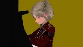 blender piano animation practice
