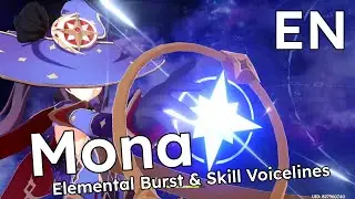 Mona - Elemental Skill and Burst Voice Lines - English dub with Subtitles