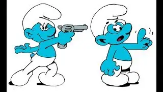 WE DRAWING, How to draw smurfs characters