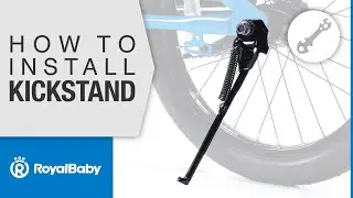 How to install the kickstand of a RoyalBaby kids bike?
