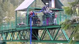 Blonde Paraplegic Bungee Jump- ORIGINAL 9LIVES FOOTI