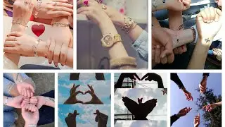 Trendy BFF hand dpz || Stylish Best friends hand poses ideas for photography