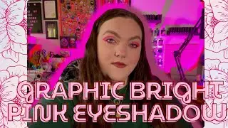 Graphic Bright Pink Eyeshadow 💗 Makeup Tutorial 🌸 GRWM