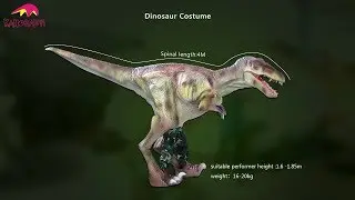 Life size animatronic raptor costume