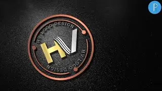 HV professional logo design on android pixellab[Vandy Design]