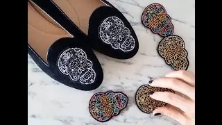 Chatelles Day of the Dead interchangeable skull patches