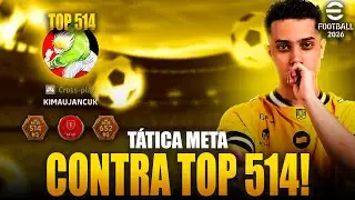 ENFRENTEI O TOP 500 GLOBAL com a TÁTICA META no Efootball 2026