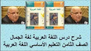 قناة لقمان التعليمية شرح درس اللغة العربية لغة الجمال الصف الثامن التعليم الأساسي اللغة العربية