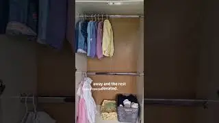 Watch this mini wardrobe Transformation #declutterwithme#wardrobereset   #SerenitySpaces