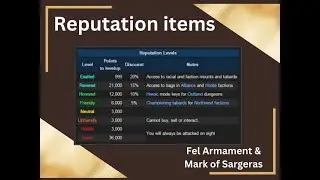 Fel Armament & Mark of Sargeras