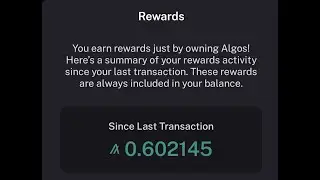 Algorand Wallet Tutorial - 04 - Rewards (!!) and misc settings of app