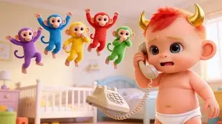 五隻小猴子 | Monster Baby Red | 超級寶貝紅孩兒 | 兒童歌曲