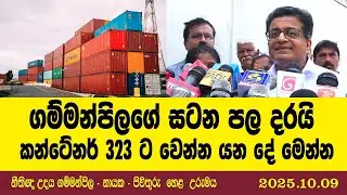 ගම්මන්පිලගේ සටන පල දරයි.  කන්ටේනර් 323 ට වෙන්න යන දේ මෙන්න.