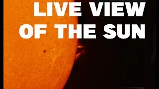 LIVE NOW: Sun Close up Views/ 16th JUNE Backyard Astronomy with Lunt Telescope
