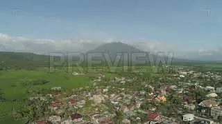 Village Near A Volcano Stock Video
