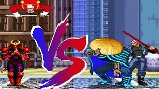 Rolento F. Schugerg & Yamato VS Sodom & Billy Kane Mugen Street Fighter VS Streets of Rage VS KOF