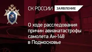 О ходе расследования причин авиакатастрофы самолета Ан-148 в Подмосковье