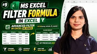 Filter Formula in Excel | Advanced Filter in Excel in Hindi