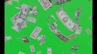 Money Rain Animation &ndash; Free Cash Falling Overlay, Money Falling Animation, Dollar Drop Overlay -05