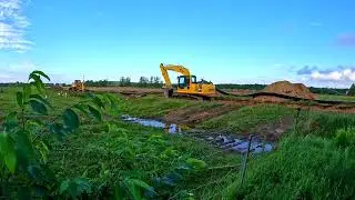 Installing Drainage System in Neighbours Field