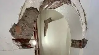 Solid Plaster Archway restoration