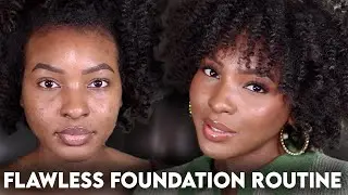 FLAWLESS FOUNDATION ROUTINE FOR DARK SPOTS FT. SEPHORA BEST SKIN EVER FOUNDATION | KENSTHETIC