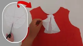 How to sew a cascade collar for begginers / DIY / Easy sewing tips and tricks #sewing #diy #craft