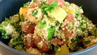 Salade Quinoa Crevettes et Agrumes
