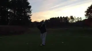Dad on the 9th tee at Putterham