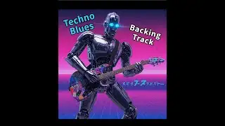 Techno Blues Backing Track in A minor 🤖