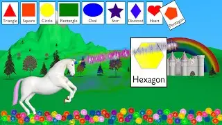 Shapes Unicorn - Learning for Kids