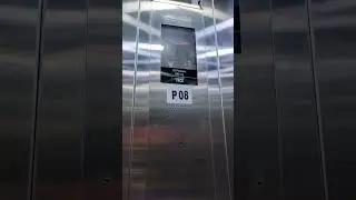 AWESOME NEW TKE MRL Traction Elevator at Indira Ghandi International Airport in New Delhi, India