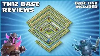*TRICKY* Town Hall 12 (TH12) War Base - With REPLAYS & BASE LINK - Clash of Clans - #86