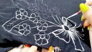 Tutorial: Painting on clothes with one color; easy, neat, stylish