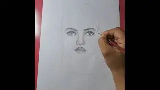 Girl face drawing both Eyes , Nose and lips // Female sketch // Girl face sketch  Pencil face sketch