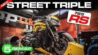 2024!! Полная настройка Triumph Street Triple 765 RS на динамометре (Cobra DECAT) | Перепрограмми...