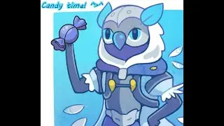 Owl Granny gives out candy