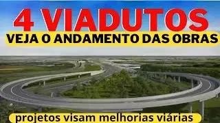 4 VIADUTOS E MEIO MUNDO DE OBRA #salvador #drone #air3 #dji